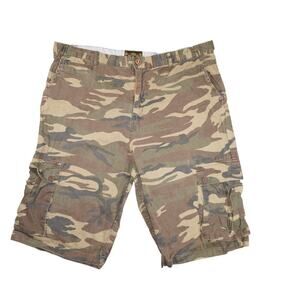 Active Brand Cargo Shorts Men’s 38 Camo Print Cotton Outdoor Utility